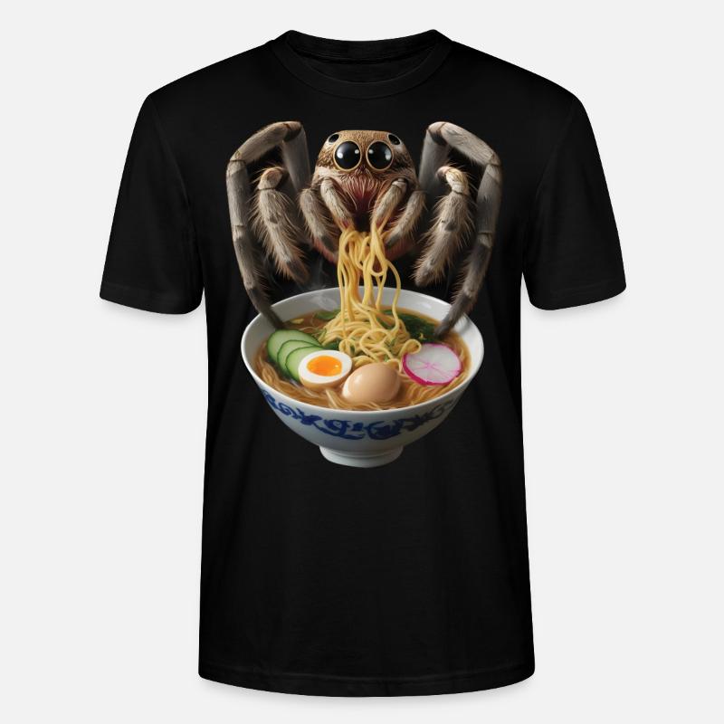 Spinne Ramen - Stanley/Stella Unisex Bio-T-Shirt CRAFTER - Schwarz