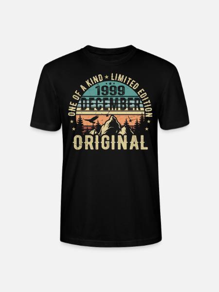 Leyendas Cumpleaños Diciembre 1999 Born Gift - Camiseta unisex ecológica CRAFTER de Stanley/Stella - negro