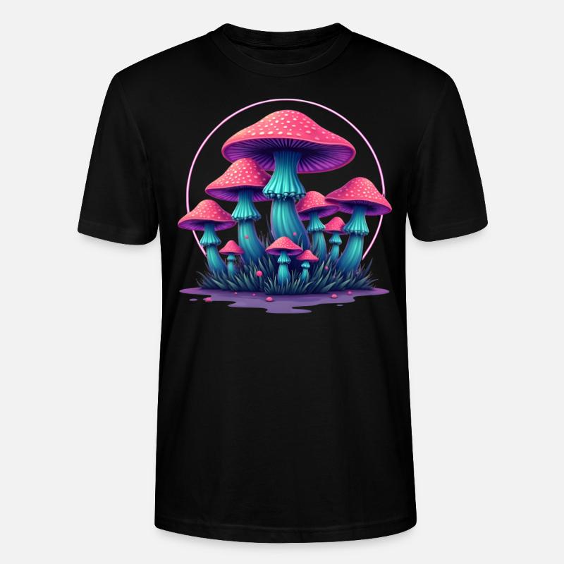 Psychedelische Pilze - Stanley/Stella Unisex Bio-T-Shirt CRAFTER - Schwarz