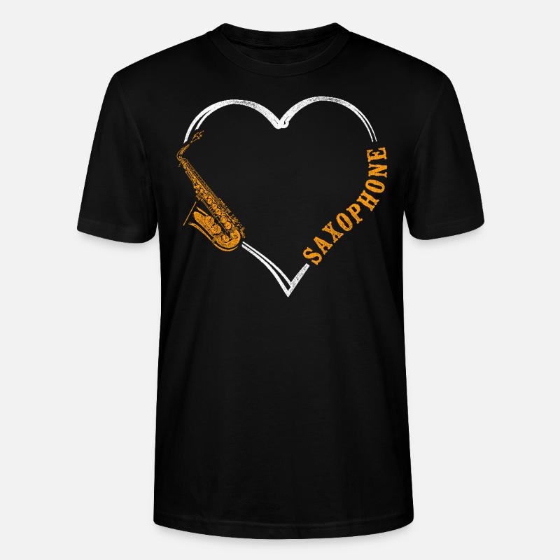 Saxophone Saxophone - Stanley/Stella Unisex Bio-T-Shirt CRAFTER - Schwarz