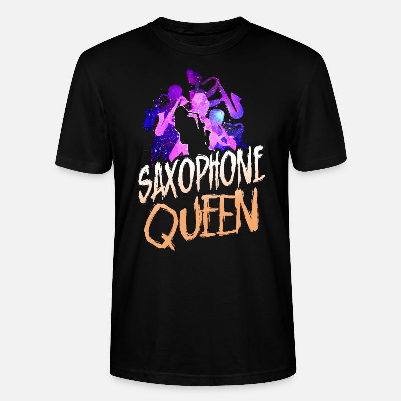 Saxophone Saxophone Queen - Stanley/Stella Unisex Bio-T-Shirt CRAFTER - Schwarz