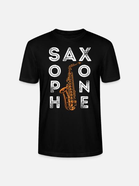 Saxophone Saxophone - Stanley/Stella Unisex Bio-T-Shirt CRAFTER - Schwarz