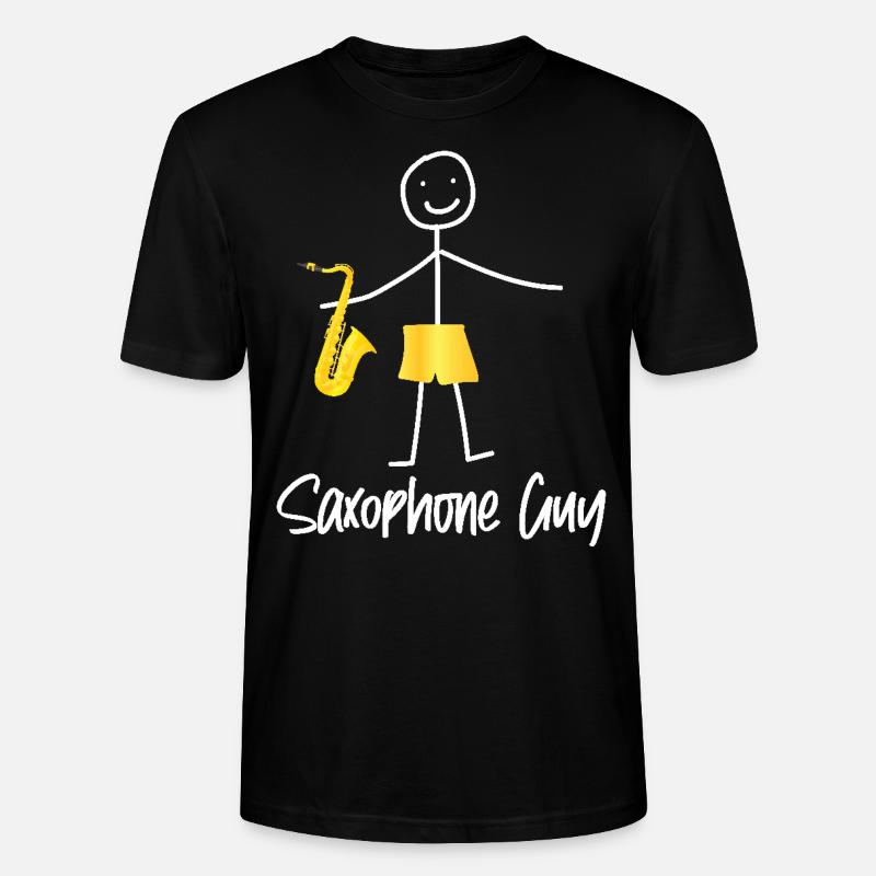 Saxophone Saxophone Guy - T-shirt bio CRAFTER Stanley Stella Unisexe - noir