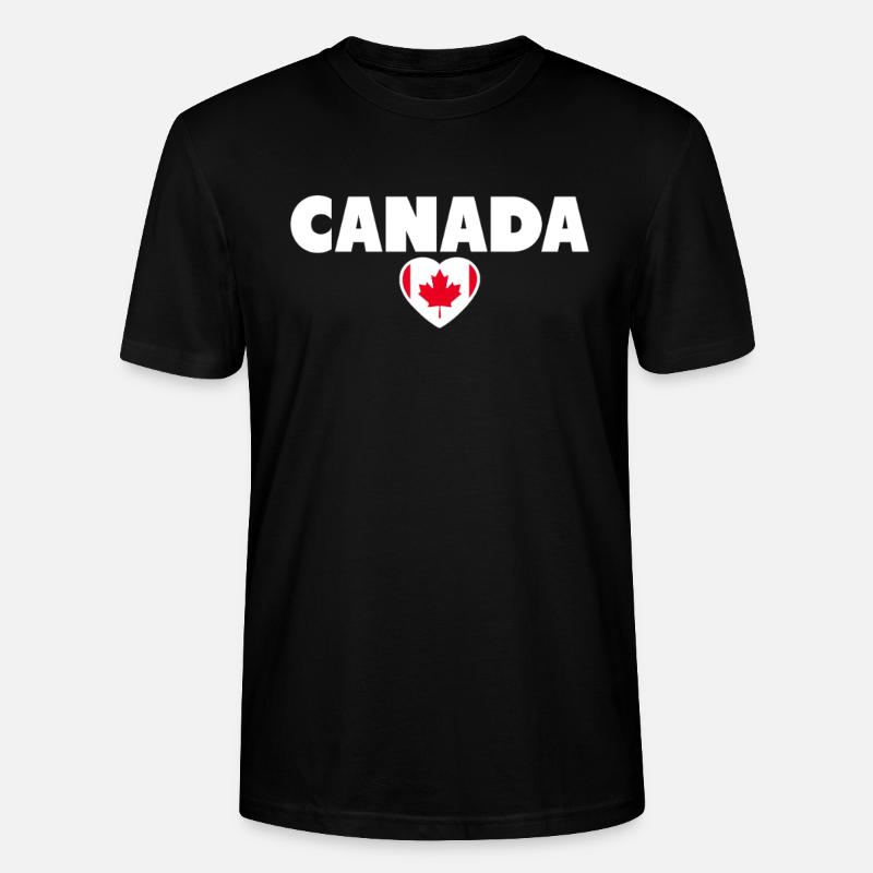 Canada Canada Drapeau canadien - T-shirt bio CRAFTER Stanley Stella Unisexe - noir