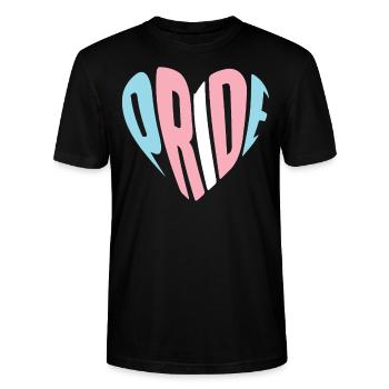 Transgender Trans LGBT Pride - Stanley/Stella Unisex Bio-T-Shirt CRAFTER - Schwarz - Vorne - Alina (178cm) & Michal (187cm)