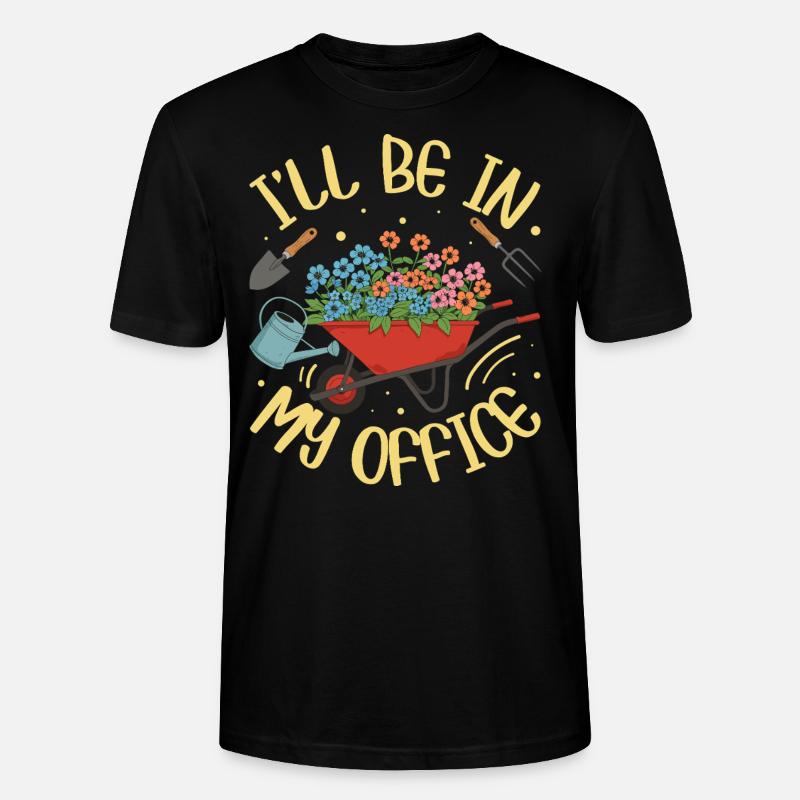 JE SERAI DANS MON BUREAU - T-shirt bio CRAFTER Stanley Stella Unisexe - noir
