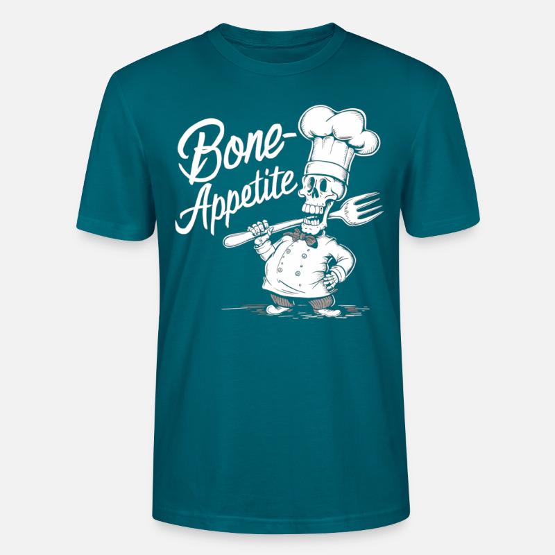Os Appétit Squelette Chef T-shirt bio CRAFTER Stanley Stella Unisexe