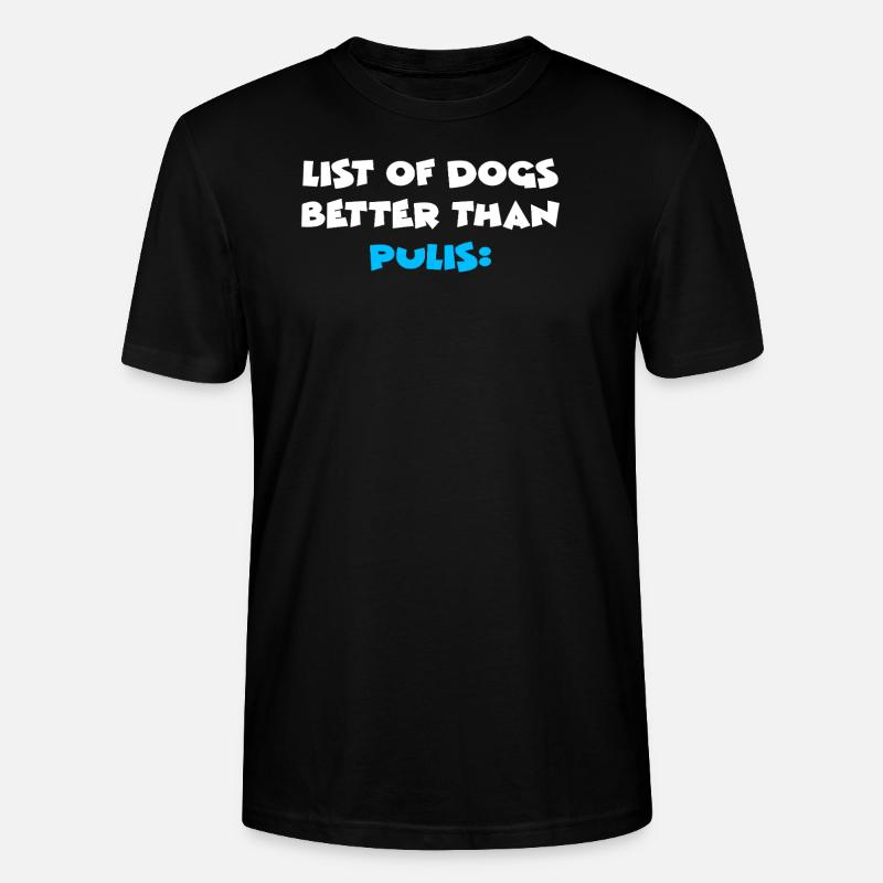 Puli - T-shirt bio CRAFTER Stanley Stella Unisexe - noir