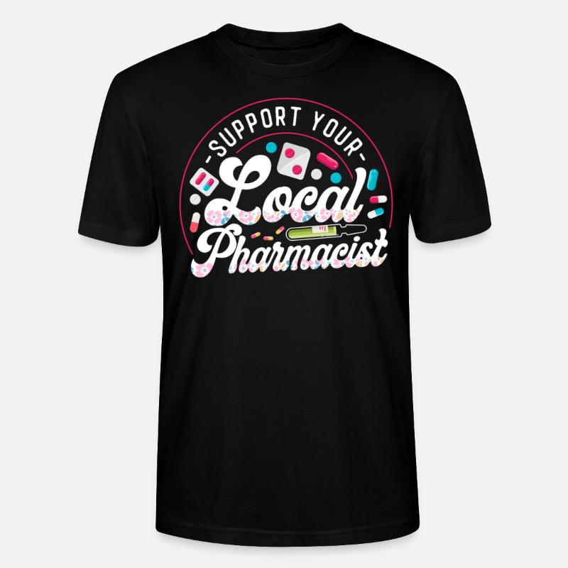 Pharmacy Tech Technician - Stanley/Stella CRAFTER Unisex Organic T-Shirt - black