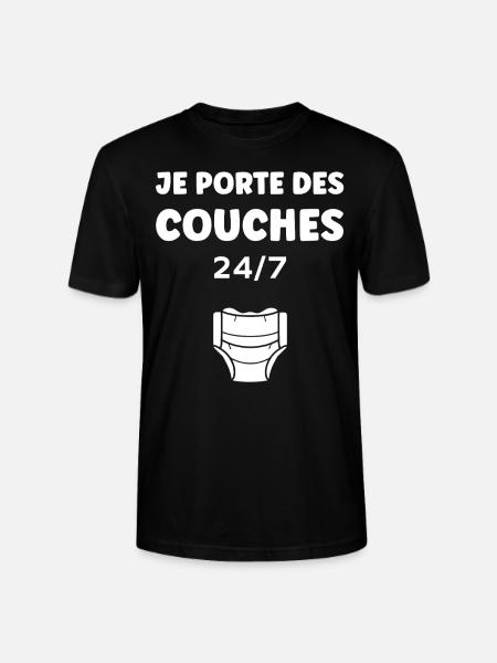 Couches - T-shirt bio CRAFTER Stanley Stella Unisexe - noir