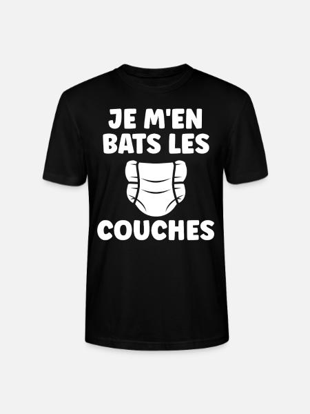 Couches - T-shirt bio CRAFTER Stanley Stella Unisexe - noir