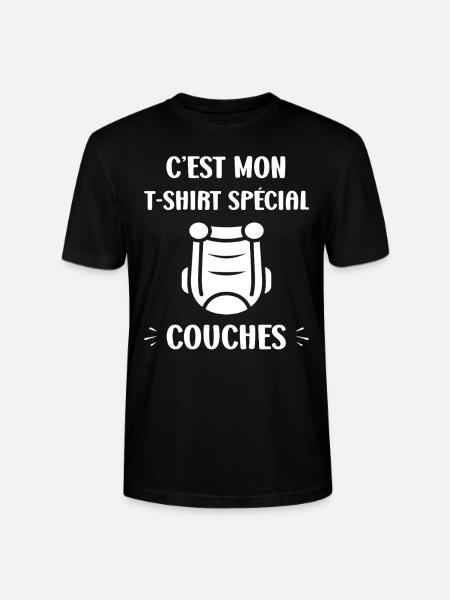 Couches - T-shirt bio CRAFTER Stanley Stella Unisexe - noir