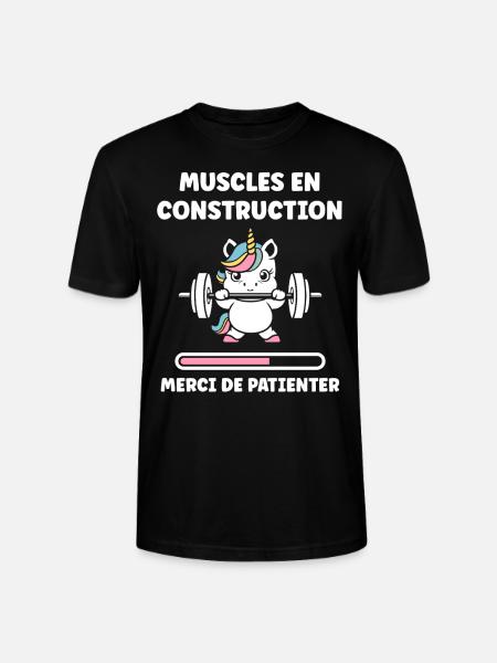 Humour musculation - T-shirt bio CRAFTER Stanley Stella Unisexe - noir