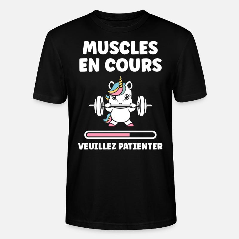 Humour musculation - T-shirt bio CRAFTER Stanley Stella Unisexe - noir