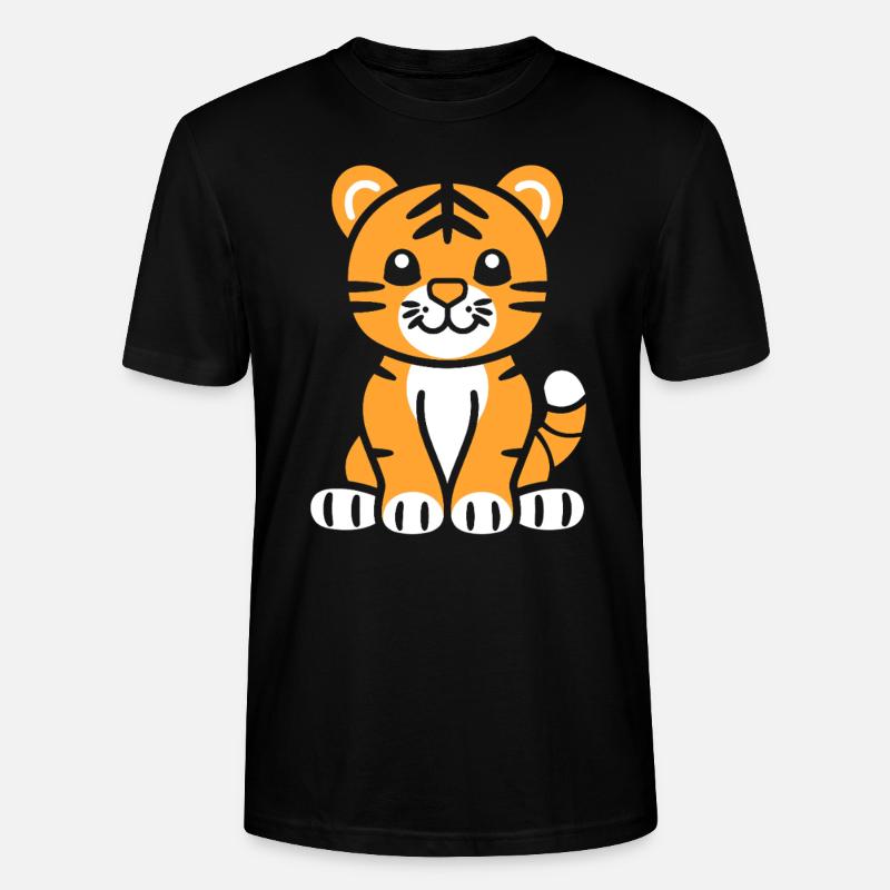 Tiger - Stanley/Stella Unisex Bio-T-Shirt CRAFTER - Schwarz