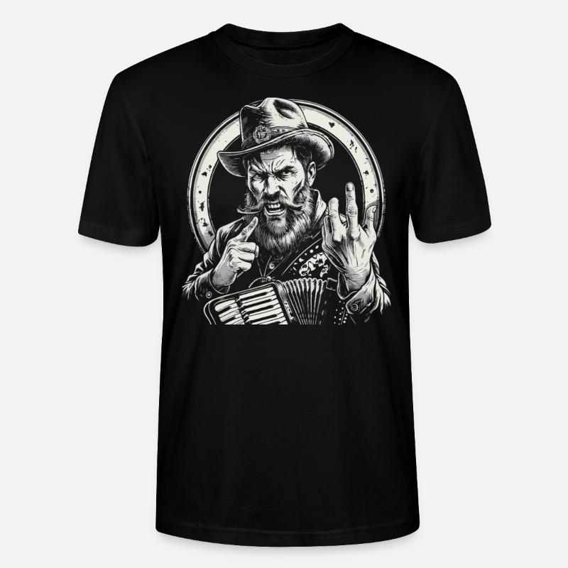 Grantler Grumpy Bavarian dialects Bavaria - Stanley/Stella CRAFTER Unisex Organic T-Shirt - black