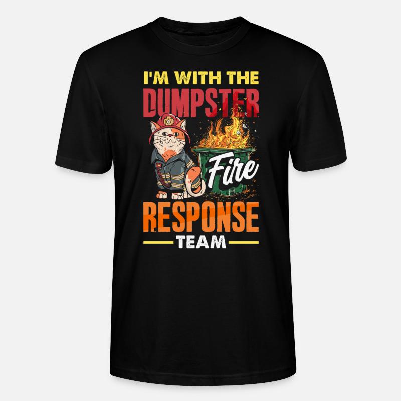 Müllcontainer Fire Response Team Leader - Stanley/Stella Unisex Bio-T-Shirt CRAFTER - Schwarz