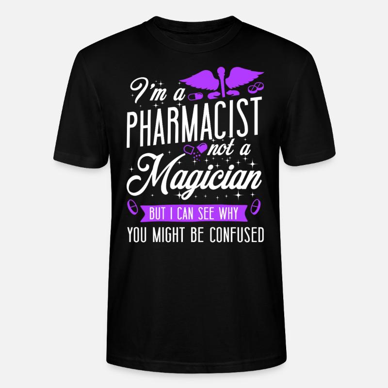 Technicien en pharmacie - T-shirt bio CRAFTER Stanley Stella Unisexe - noir
