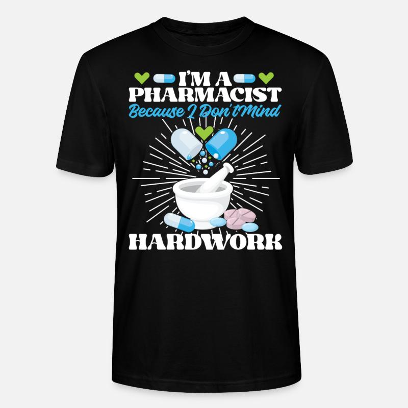 Pharmacy Tech Technician - Stanley/Stella Unisex Bio-T-Shirt CRAFTER - Schwarz