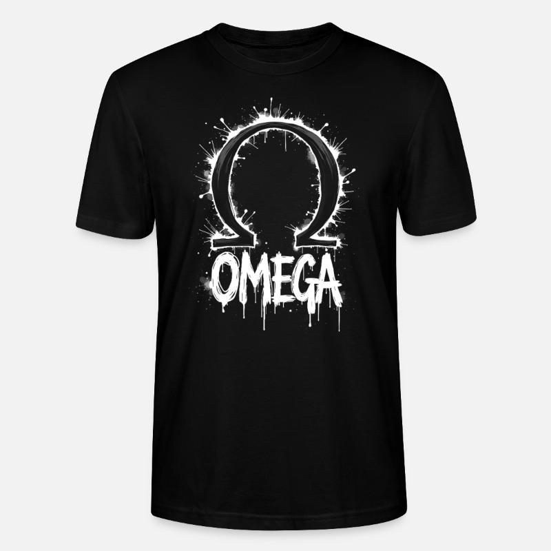 Omega Symbol Splash - Stanley/Stella Unisex Bio-T-Shirt CRAFTER - Schwarz