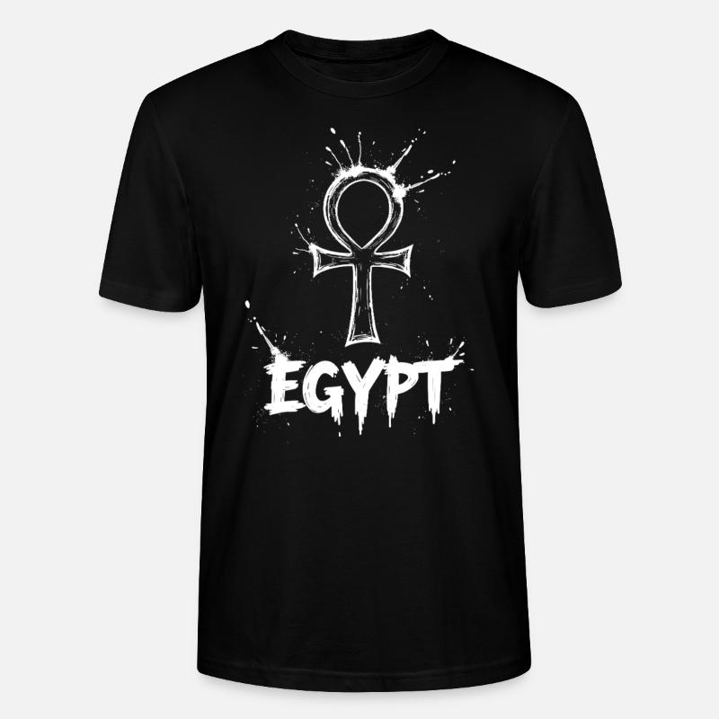 Égypte Ankh Symbole Splash - T-shirt bio CRAFTER Stanley Stella Unisexe - noir