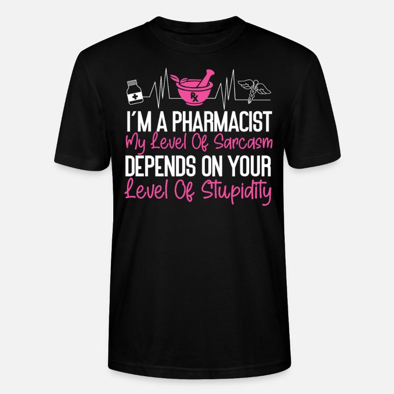Technicien en pharmacie - T-shirt bio CRAFTER Stanley Stella Unisexe - noir