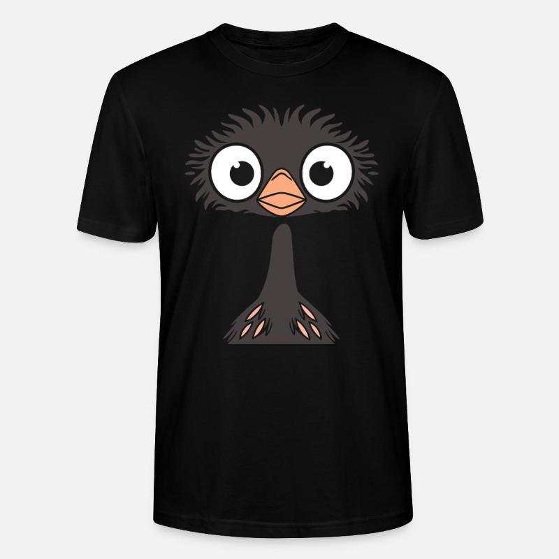 émeu - T-shirt bio CRAFTER Stanley Stella Unisexe - noir
