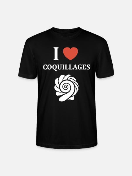 coquillage - T-shirt bio CRAFTER Stanley Stella Unisexe - noir