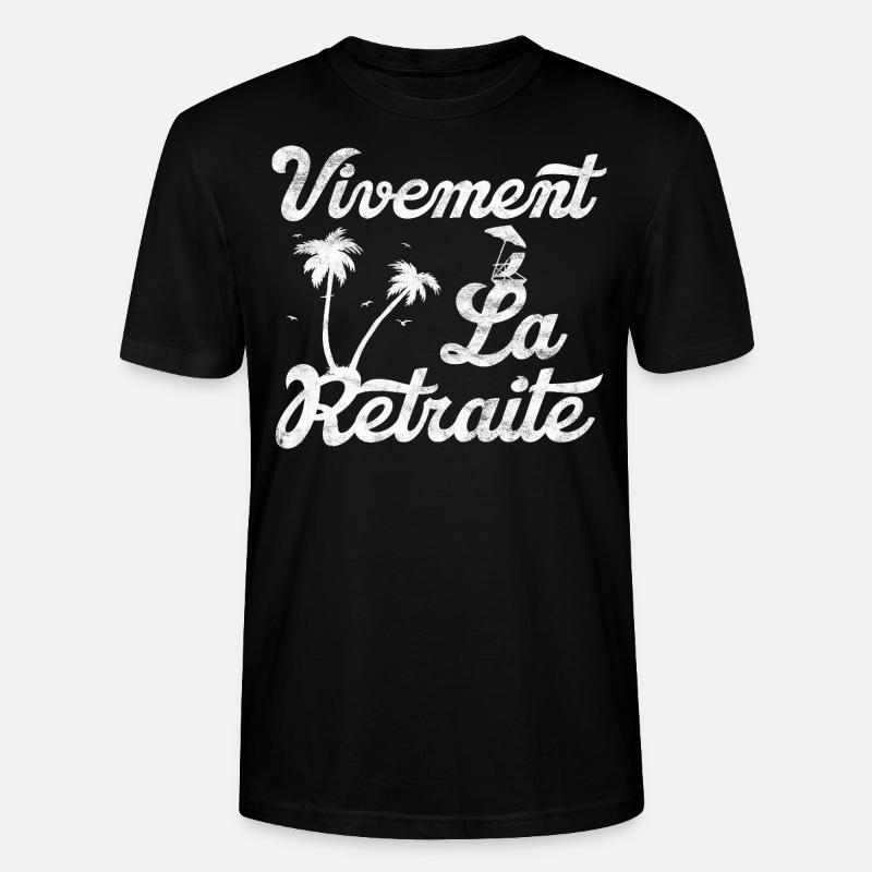 Es lebe der Ruhestand - - Stanley/Stella Unisex Bio-T-Shirt CRAFTER - Schwarz