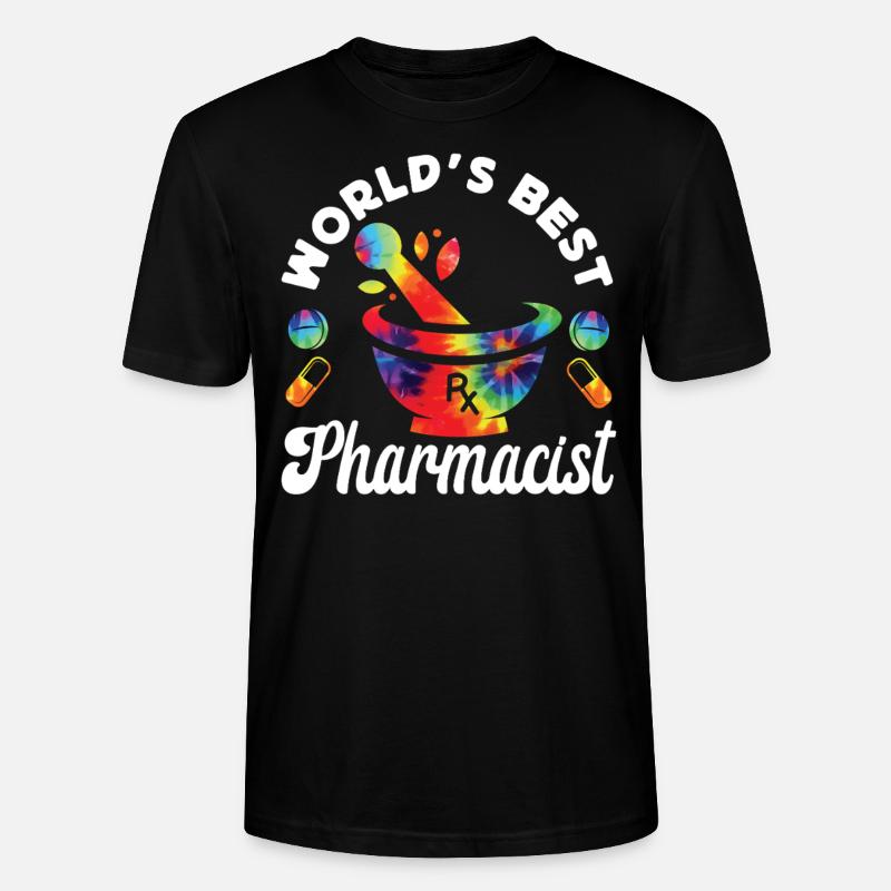 Pharmacy Tech Technician - Stanley/Stella Unisex Bio-T-Shirt CRAFTER - Schwarz