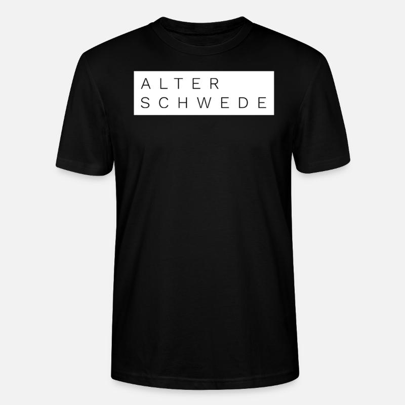 Alter Schwede Fun Design - Stanley/Stella Unisex Bio-T-Shirt CRAFTER - Schwarz