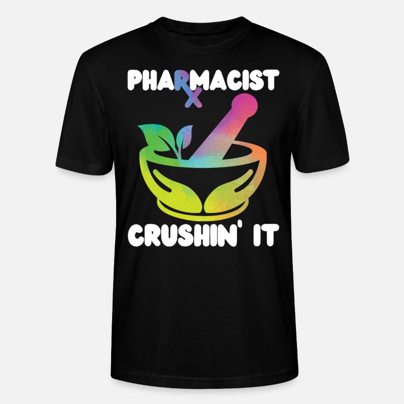 Pharmacy Tech Technician - Stanley/Stella Unisex Bio-T-Shirt CRAFTER - Schwarz