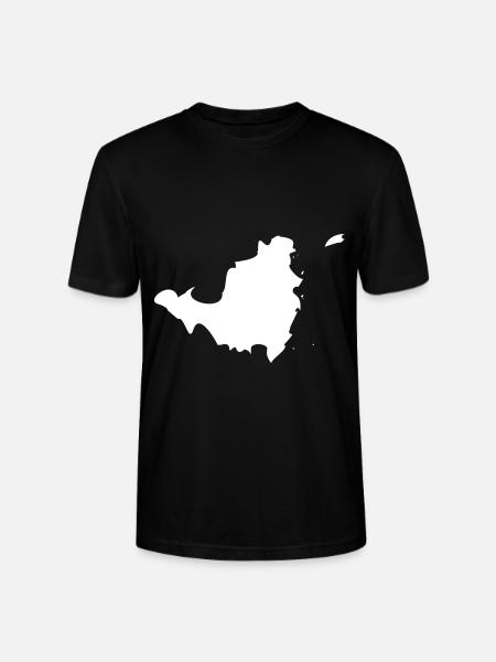 Sint Maarten map flag - Stanley/Stella CRAFTER Unisex Organic T-Shirt - black