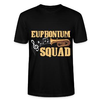 Euphonium Euphoniumspieler Blechbläser Euphonist - Stanley/Stella Unisex Bio-T-Shirt CRAFTER - Schwarz - Vorne - Alina (178cm) & Michal (187cm)