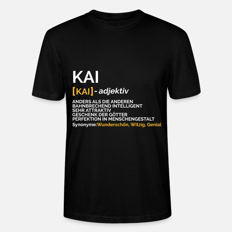 Kai - Stanley/Stella Unisex Bio-T-Shirt CRAFTER - Schwarz