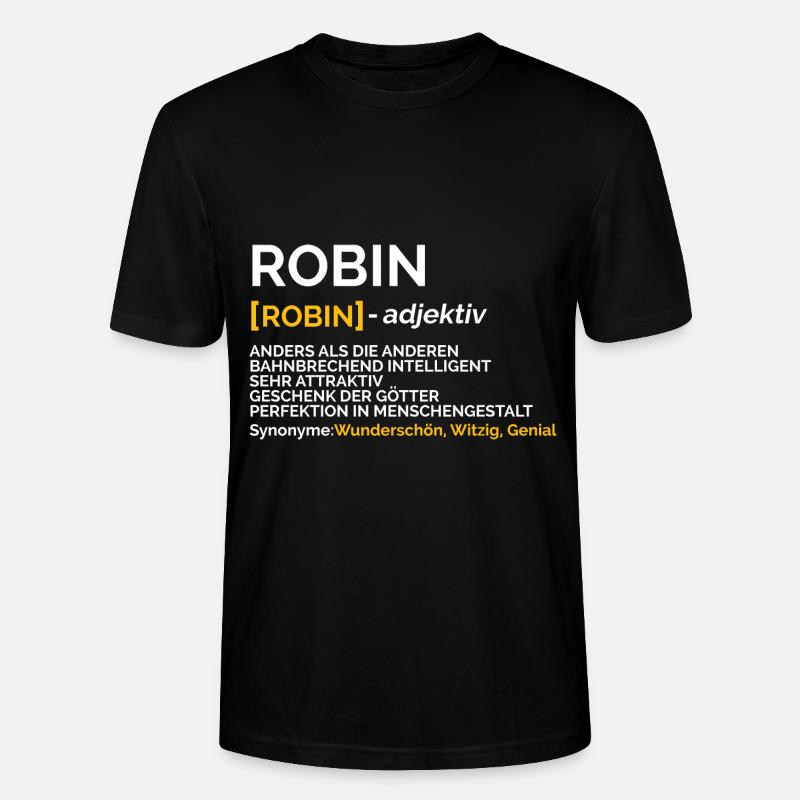 Robin - Stanley/Stella Unisex Bio-T-Shirt CRAFTER - Schwarz