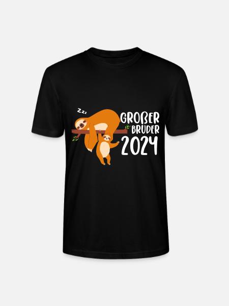 Big Brother 2024 Sloth - Stanley/Stella CRAFTER Unisex Organic T-Shirt - black