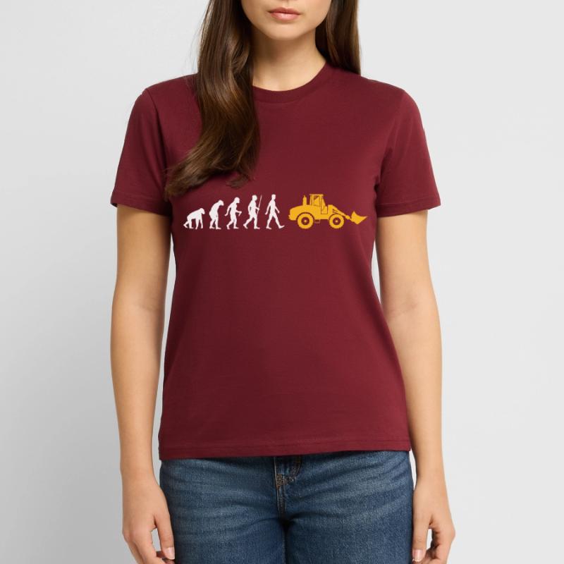 Wheel loader Evolution construction site excavator Stanley/Stella CRAFTER Unisex Organic T-Shirt