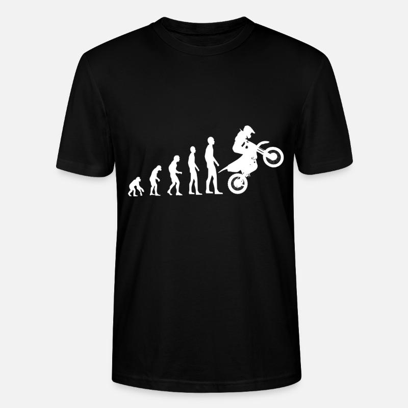 motocross evolution - Stanley/Stella Unisex Bio-T-Shirt CRAFTER - Schwarz