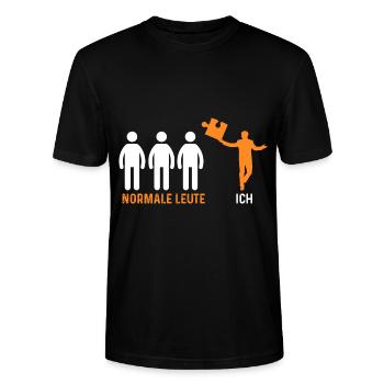 Puzzlefan Puzzler Puzzleteile Puzzle - Stanley/Stella Unisex Bio-T-Shirt CRAFTER - Schwarz - Vorne - Alina (178cm) & Michal (187cm)