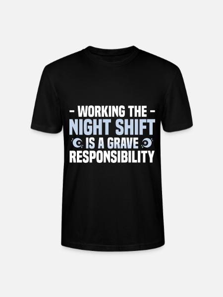 Nachtschicht - Stanley/Stella Unisex Bio-T-Shirt CRAFTER - Schwarz