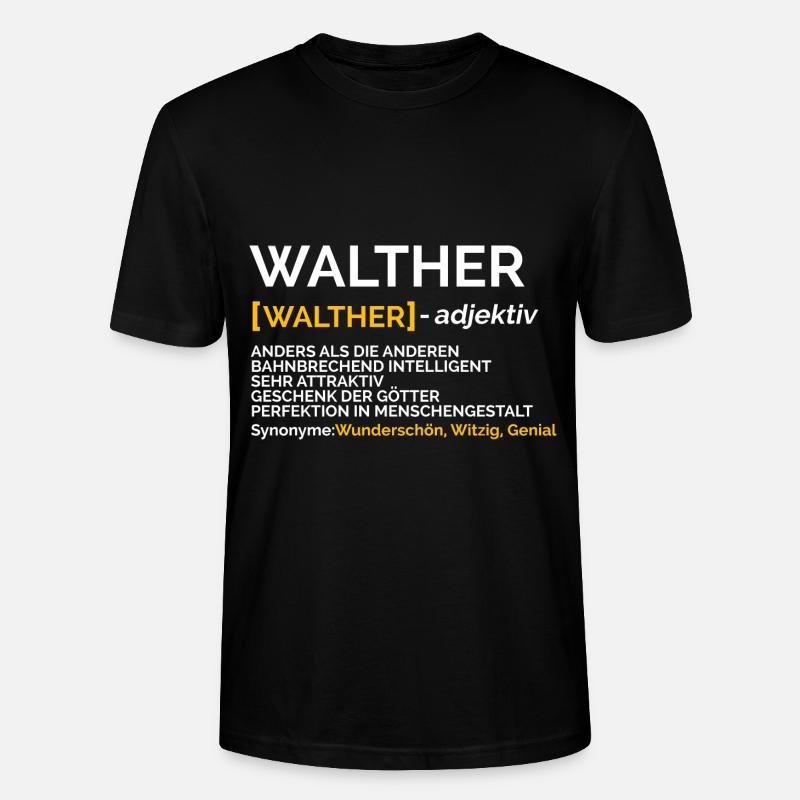 Walther - Stanley/Stella Unisex Bio-T-Shirt CRAFTER - Schwarz