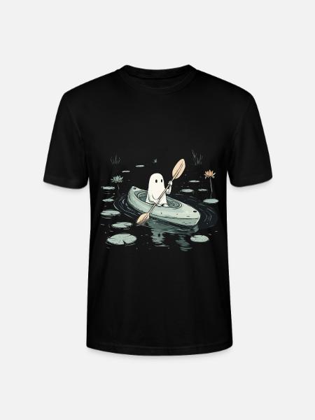 Geist Kajak Halloween - Stanley/Stella Unisex Bio-T-Shirt CRAFTER - Schwarz