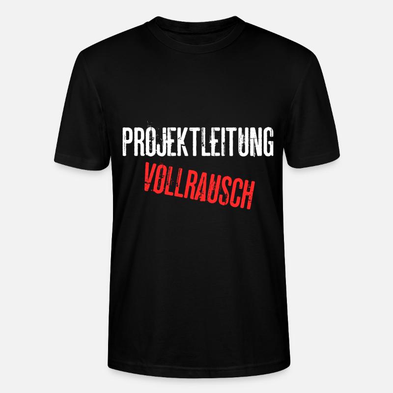 Projektleitung Vollrausch - Stanley/Stella Unisex Bio-T-Shirt CRAFTER - Schwarz