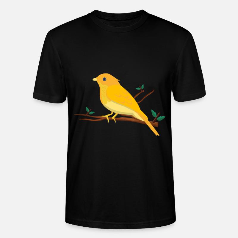 Kanarienvogel Singvogel, Vogel Design - Stanley/Stella Unisex Bio-T-Shirt CRAFTER - Schwarz