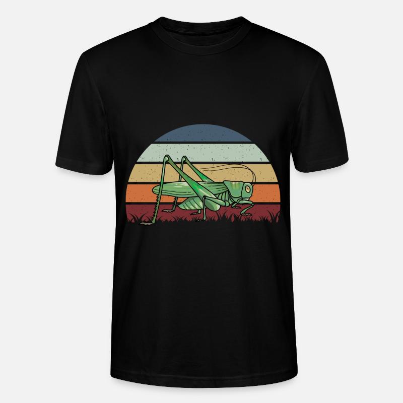 Grashüpfer - Stanley/Stella Unisex Bio-T-Shirt CRAFTER - Schwarz