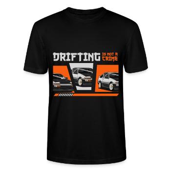 Mécanicien d’asphalte de voiture de sport automobile - T-shirt bio CRAFTER Stanley Stella Unisexe - noir - Devant - Alina (178cm) & Michal (187cm)