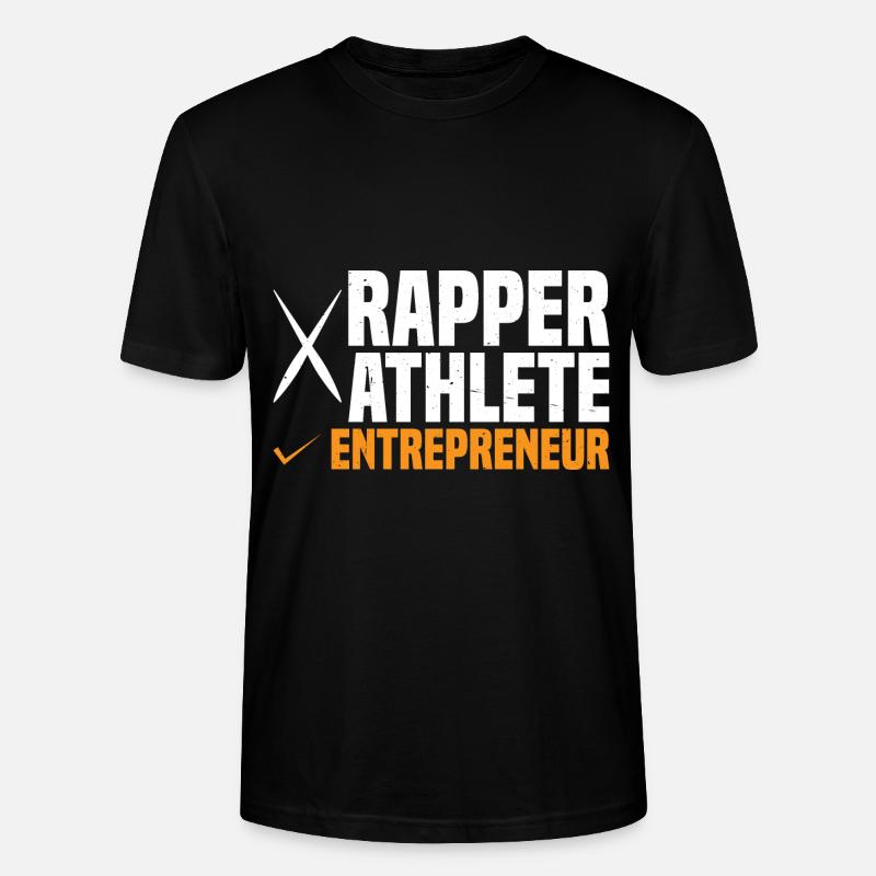 Rapper Athlete Entrepreneur 58 - Stanley/Stella CRAFTER Unisex Organic T-Shirt - black