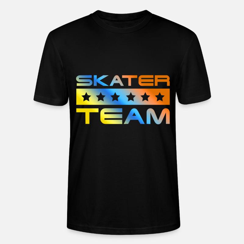Skater Crew Bunt - Stanley/Stella Unisex Bio-T-Shirt CRAFTER - Schwarz