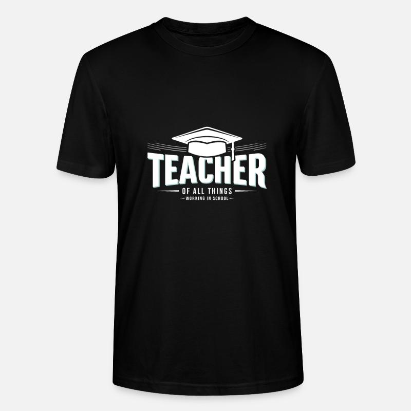 Enseignant Enseignant École Profession - T-shirt bio CRAFTER Stanley Stella Unisexe - noir